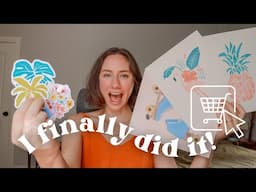 Finally launching my art shop as a 30 year old mom 🌺