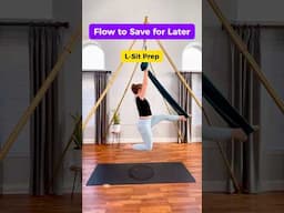 Exploring Balance in the Hammock 👉 #aerialyoga #aerialhammock