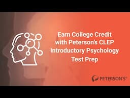 Earn College Credit with Peterson's CLEP Introductory Psychology Test Prep