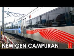 Kereta Api Mataram Rangkaian New Generation Campuran Datang Yogyakarta