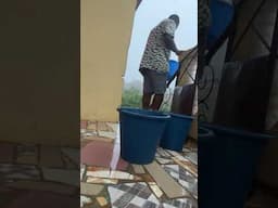 Fetching Water from the rains