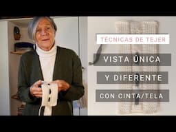 Tejido con Dos Agujas: Vista única con cinta ☞ Tejer Fácil y Bien con Lucila