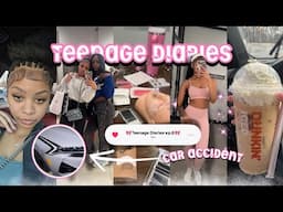 TEENAGE DIARIES 006✰ | car accident, lululemon, benihana, lash class, friends || Ra’Mariah Alexia