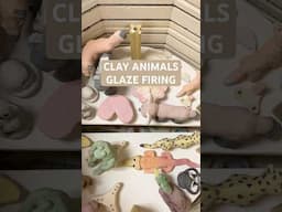🔥Watch these Clay Animals SHINE after a Glaze firing🔥