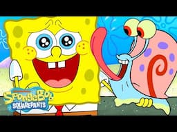 SpongeBob Being A Snail-Dad for 45 Minutes Straight 🐌 | @SpongeBobOfficial