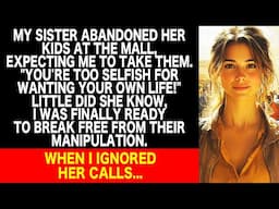Sister left kids at mall, expecting me to take them. I was ready to break free. When I ignored calls