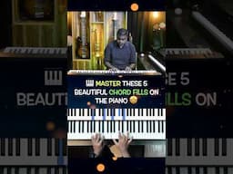 🎹 5 Easy Chord Fills on the Piano for ANY Progression 🤩 #pianotutorial #piano #music