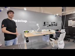 Dezctop modular sit-stand desks with DivMac magnetic rail debut at Computex 2025, Revon & Byfrost