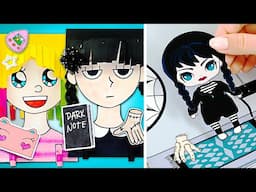 Wednesday & Enid’s Storytime! 🖤Let’s Makeover Their Rooms and Have Some Playbook Fun!🏠