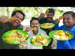 Chicken leg Biryani recipe | Special Layer Chicken Biryani by Jamaibabu | village cooking vlog