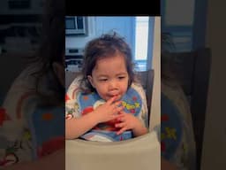 Toddler Enjoying Roasted Seaweed #shorts