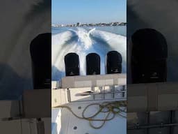 Triple V12 600 Verados!! Test Run!! #BostonWhaler #WOT #SlowMotion