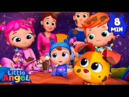 Sleepy Campers Ten in the Bed! 🛌 | Little Angel | Dance Party Songs 2025 🎤 Sing and Dance Along 🎶