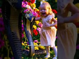 A SWEET GIRL IS  DANCING WITH KING KOBRA SNAKE, HINDI VIRAL SHORT, Created by Rupak Jyoti,