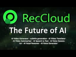 RecCloud AI Review - AI Powered Audio & Video !  [ REVIEW ]