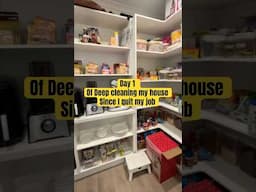 Deep cleaning my house since I quit my job  #deepcleaning #speedclean