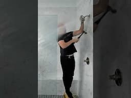 Allen wrench, hammer, shower head, what could go wrong?