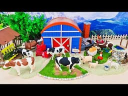 31 Minutes of The Most Satisfying Build Mountain Farm Diorama | Cows Farm | Miniature Cattles Farm