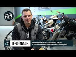 [A LA RENCONTRE DE NOS APPRENANTS] - Découvrez Frédéric, diplômé 2024 du CAP Mécanique Moto !