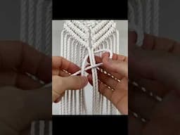 TUTORIAL | Macrame pattern series 6 | Arrow berry pattern🌱🌱 #shorts