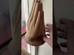 I carved this 26 years ago. The ring is gone and I have more scars, but those are my mitts ￼