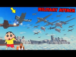 SHINCHAN joins ARMY in ROBLOX BATTLESHIP TYCOON with CHOP and FRANKLIN (PART 7)