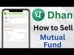 How to sell mutual fund in dhan app ll dhan m mutual fund kaise sell kare