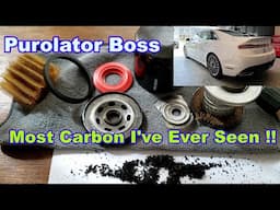 Purolator Boss PBL10241 Oil Filter Cut Open, 2014 Lincoln MKZ 2.0L 4cyl. Engine
