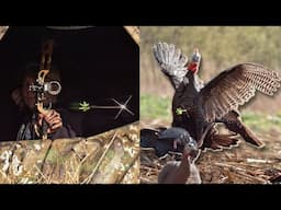 2 Epic Extreme Slow Motion Turkey Shots!🤯! | BEAST Turkey D-Cap Broadhead |