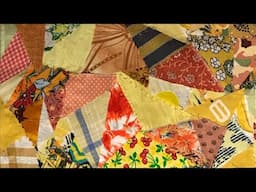 Make new fabric from scraps | craft room fabric organisation #slowstitching #scrapfabric