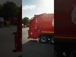A Fleet Of Garbage Trucks Headed Out On Their Morning Routes #DreamScreenAI #shorts