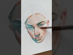 My watercolour process in 1min!👀 Fully narrated demo over on Skillshare and Gumroad!📚 #artclass