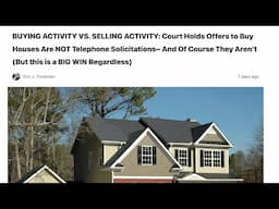 Is it illegal to cold call sellers and offer to buy their home?