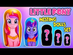No More Fighting! 🎨🦄 My Little Ponies Nesting Dolls DIY