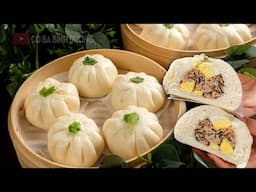 Làm thứ này khi pha bột giúp BÁNH BAO mềm xốp nở to, trắng tinh, cách gói không bị mất nếp sau hấp