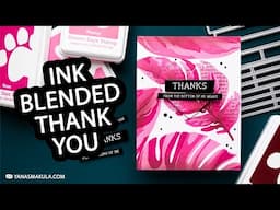 Ink Blending with White Fusion Stencil from Simon Says Stamp