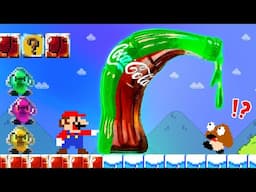 What If Everything Mario Touches Turn Into JELLY? | ADN MARIO GAME