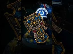 Turquoise & Gold Marble Shields tutorial coming soon! #painting #warhammer #40k #spacemarines