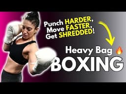 Get SHREDDED! 4 Rounds Boxing Workout on the Heavy Bag (Cardio + Abs)//SYLVIA NASSER