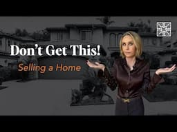 WHAT?  I Don't get this when SELLING A HOME!