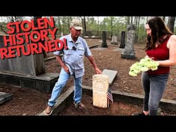 REVOLUTIONARY WAR HERO'S STOLEN HISTORY FOUND AND A DESTROYED CEMETERY!