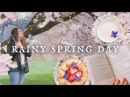 Rainy Day Self-Care 🌧️🌸 Cozy Recipes, Books, & Baking | A Gentle Spring Vlog