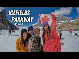 Athabasca Glacier Tour Icefields Parkway 🇨🇦  Weeping Wall, Mistaya Canyon |Western Canada Road Trip