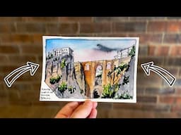 ⚡ MORE Quick Travel Sketching Tips in Ink & Watercolour!