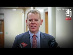 NZ Herald Live: Chris Hipkins speaks to media