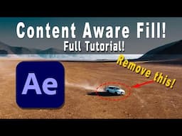 After Effects Magic: Instantly Remove Objects from Footage! (Content Aware Fill)