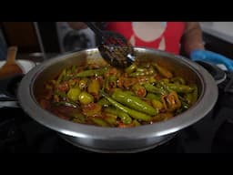 Harvesting my chillies from the garden and making a sour and hot imli chillie pickle!