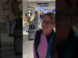 Getting curious 👀 looks at the Frankfurt Airport while picking up Kim's luggage 💼