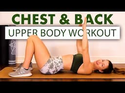 Building Upper Body Strength, Chest & Back Begginers Workout Routine, Fitness for Beginners