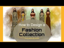 How to design a collection|Fashion illustration in android phone|Autodesk Sketchbook Tutorial part 7